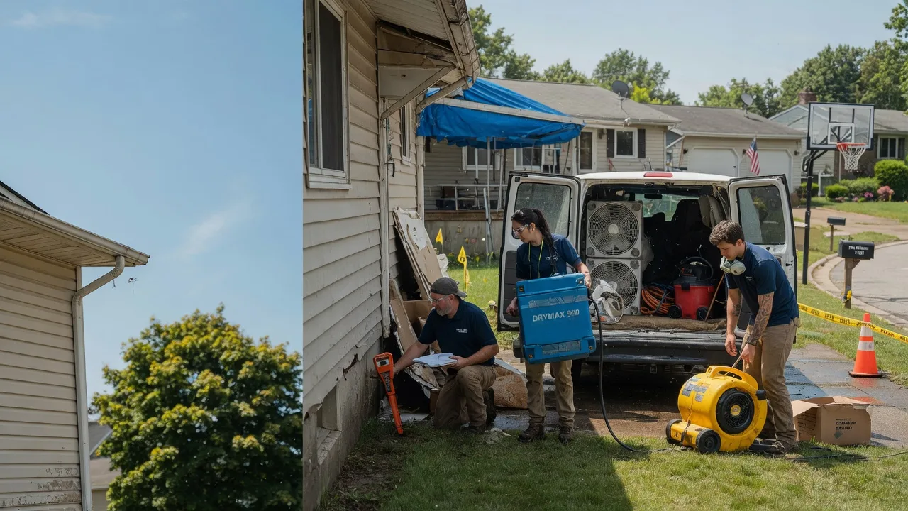 Ceiling Leak Cleanup in Rossiter, PA near me